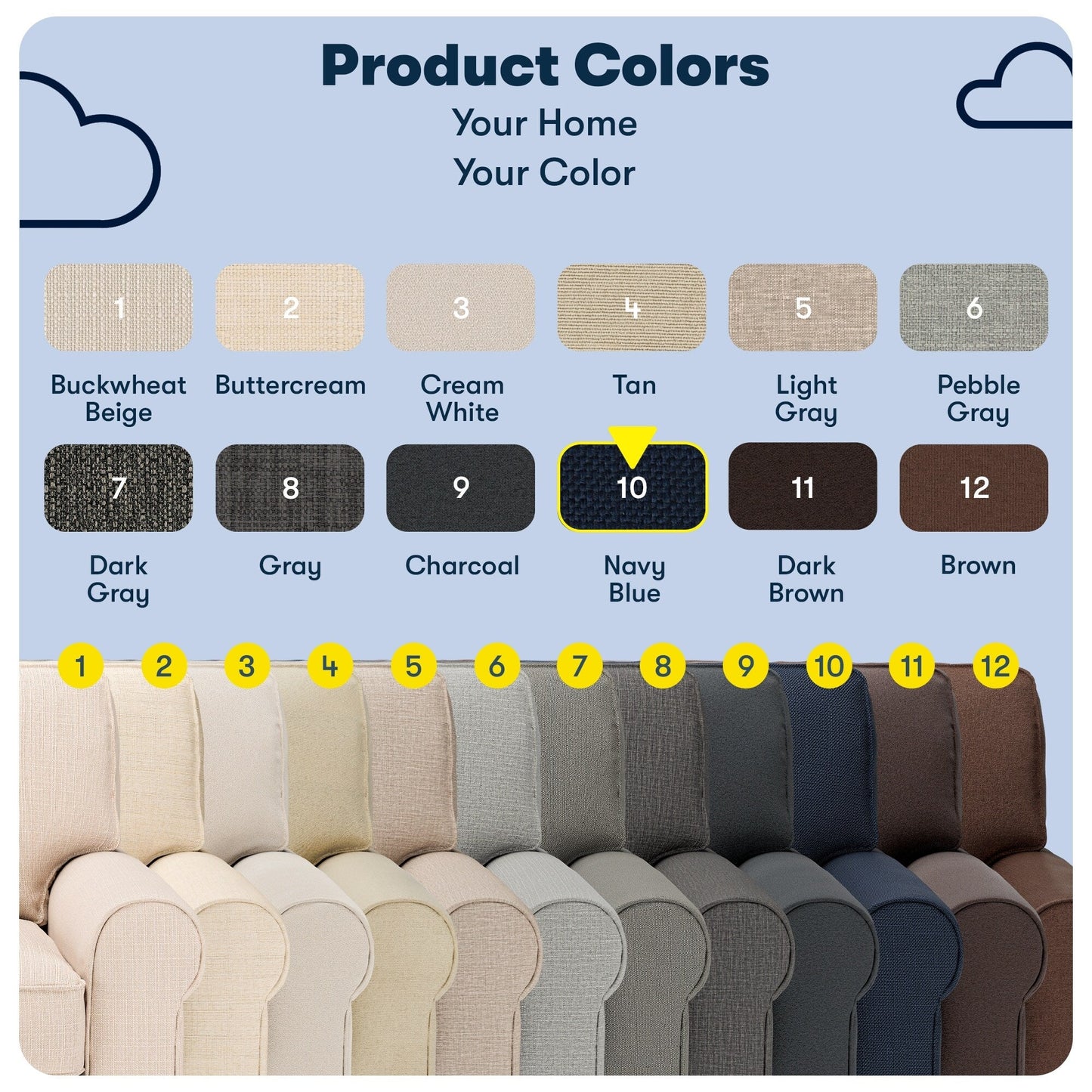 Canapé Serta Copenhagen 78 à accoudoirs roulés, polyester facile d'entretien, dossier moelleux, coussins d'assise à ressorts ensachés