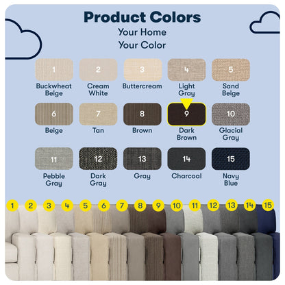 Canapé Serta Palisades 73 avec accoudoirs droits, polyester facile d'entretien, dossier moelleux et coussins d'assise à ressorts ensachés