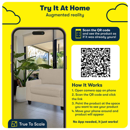 Canapé Serta Palisades 73 avec accoudoirs droits, polyester facile d'entretien, dossier moelleux et coussins d'assise à ressorts ensachés