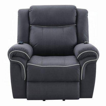 Fauteuil releveur et inclinable Seru Power Motion, massage chauffant, gris foncé