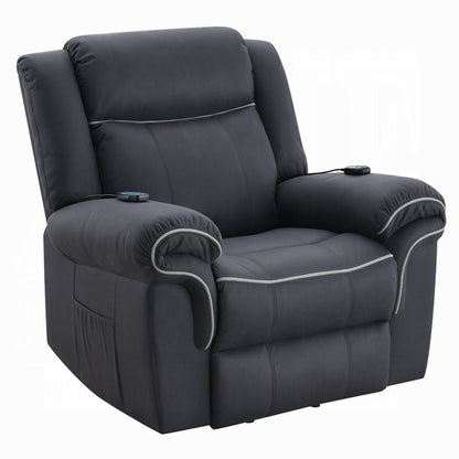 Fauteuil releveur et inclinable Seru Power Motion, massage chauffant, gris foncé