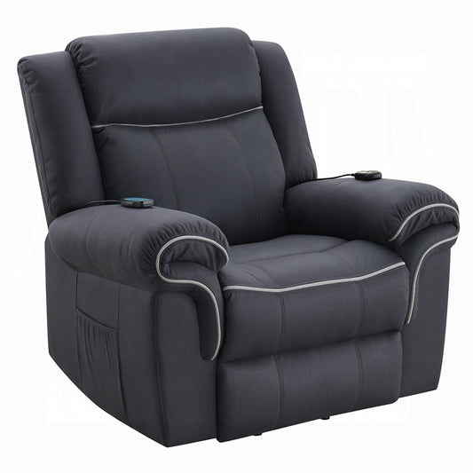 Fauteuil releveur et inclinable Seru Power Motion, massage chauffant, gris foncé