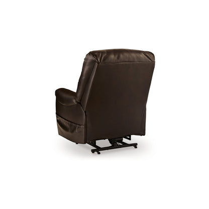 Fauteuil inclinable électrique Shadow Power Lift, similicuir marron chocolat riche