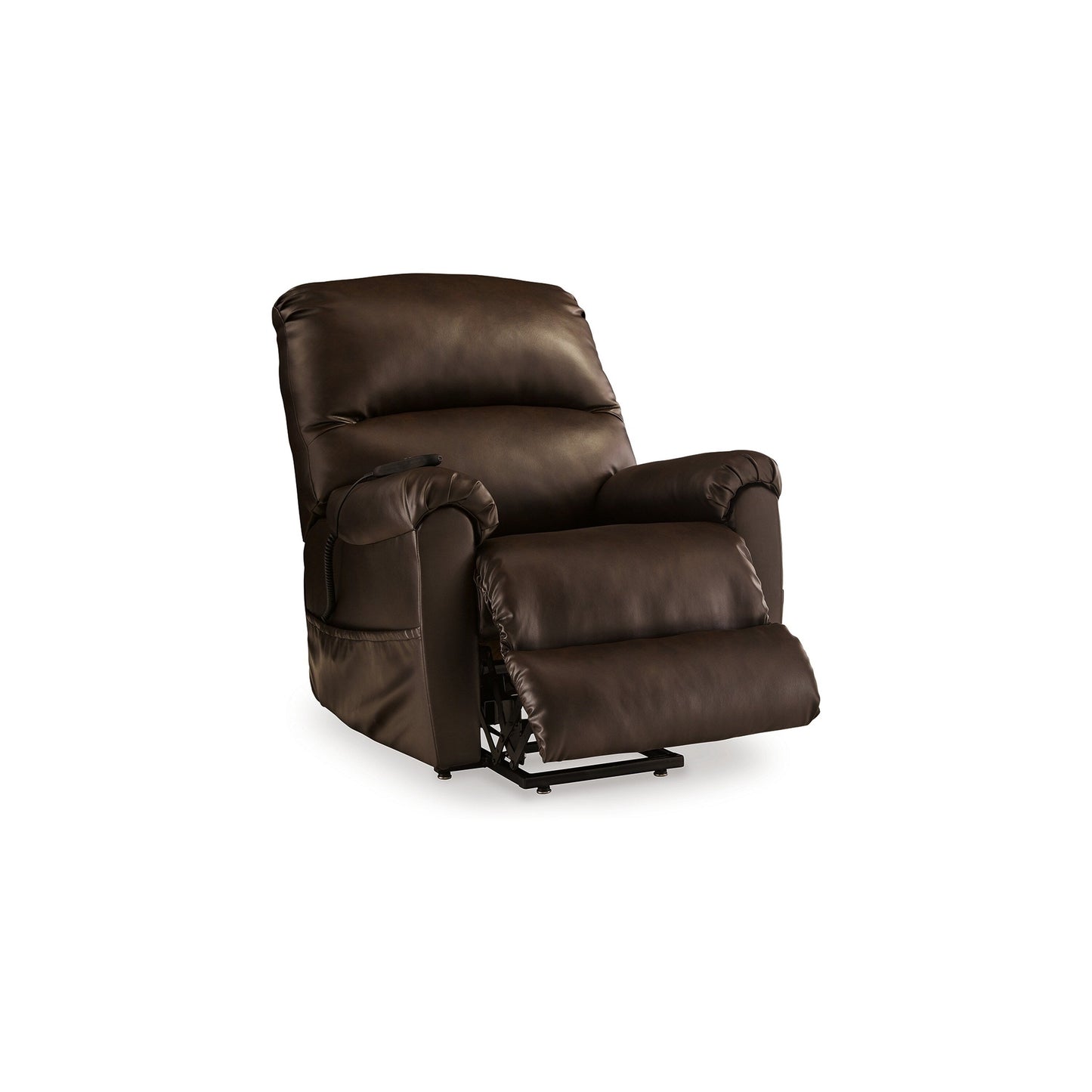 Fauteuil inclinable électrique Shadow Power Lift, similicuir marron chocolat riche