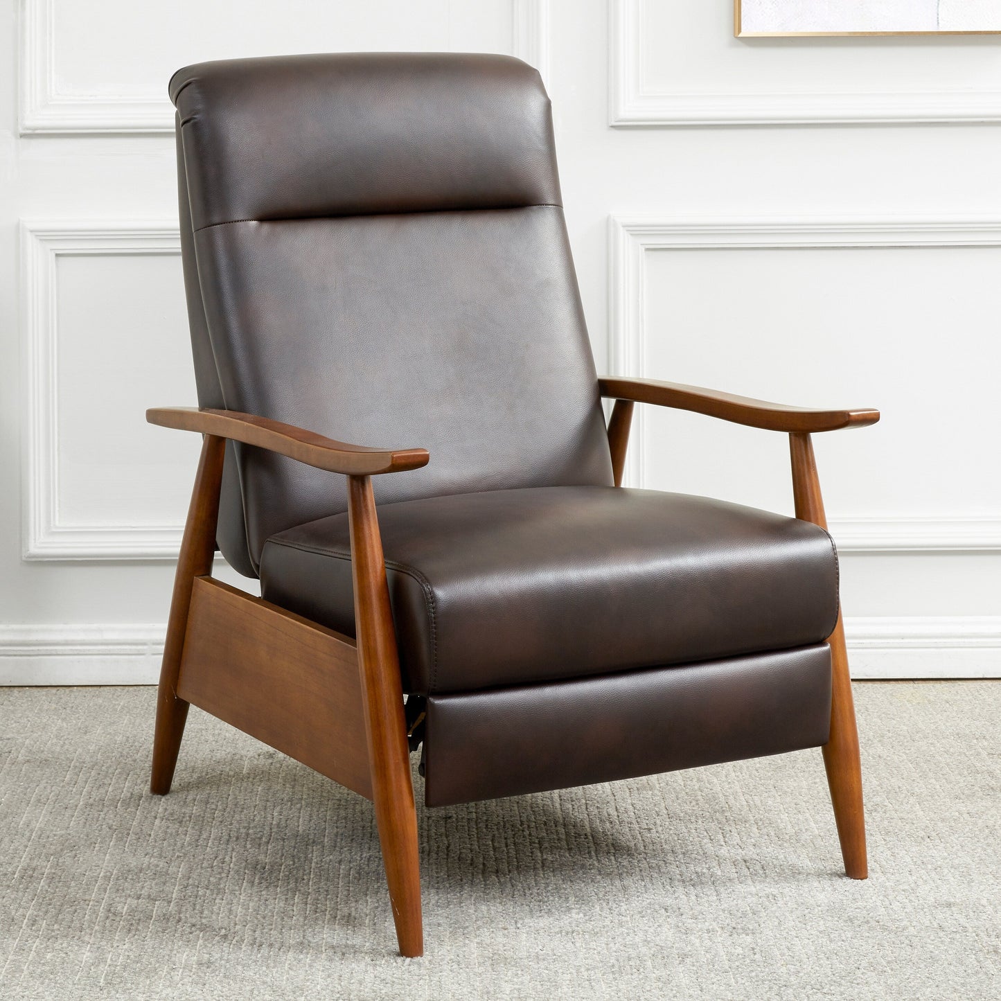 Fauteuil inclinable rembourré en bois Sienna par Greyson Living