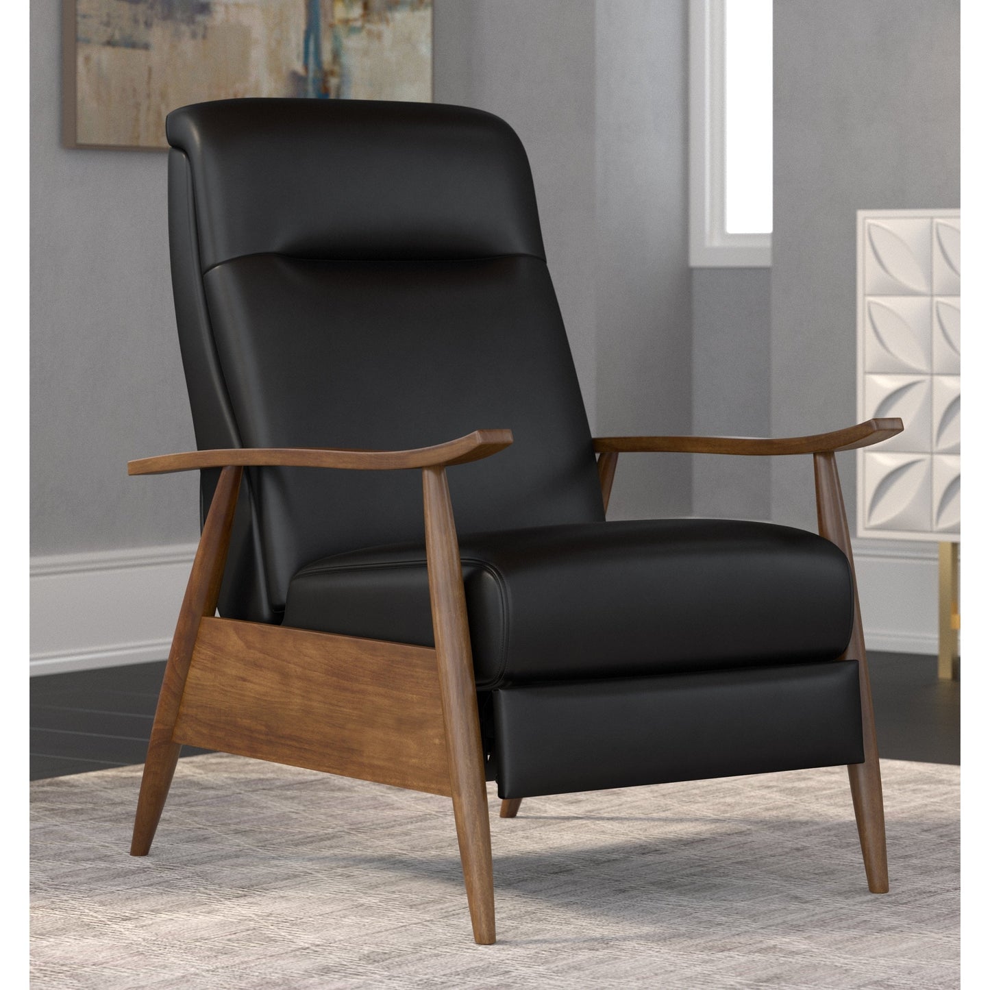Fauteuil inclinable rembourré en bois Sienna par Greyson Living