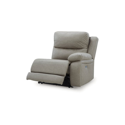 Canapé sectionnel inclinable électrique Signature Design by Ashley Brannigan gris 3 pièces - 112 L x 41 P x 42 H