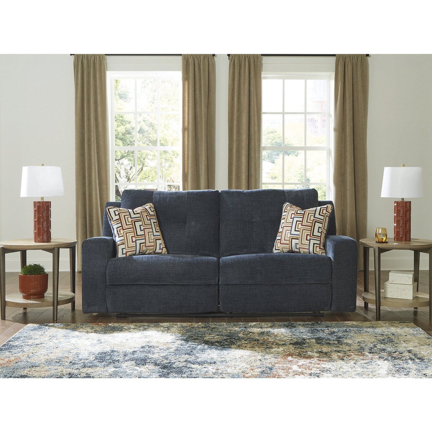 Canapé inclinable bleu Signature Design by Ashley Danum - 87 L x 40 P x 41 H