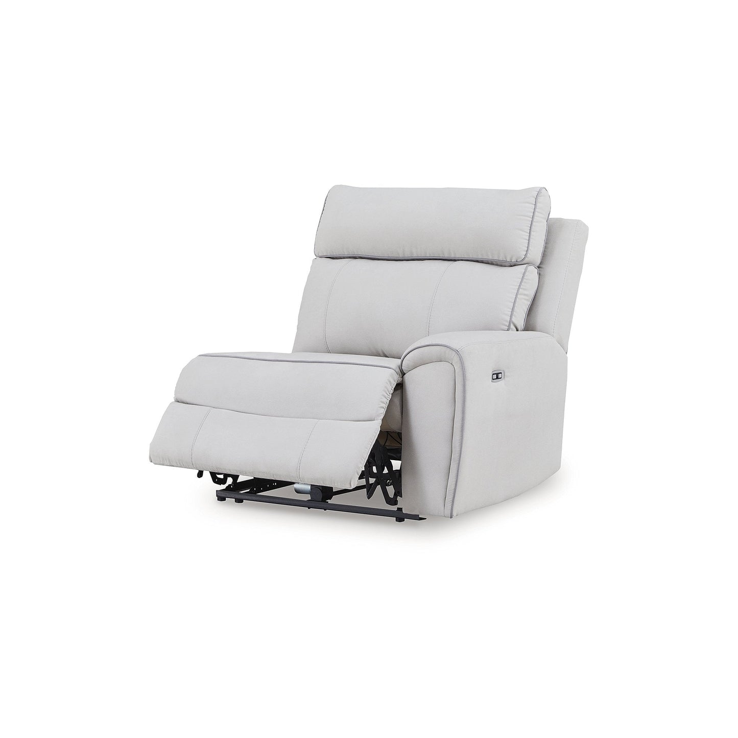 Canapé sectionnel inclinable électrique Signature Design by Ashley Grafton Pike Gray 3 pièces - 116 L x 41 P x 43 H