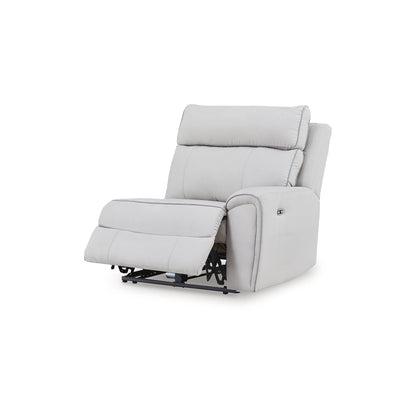 Canapé sectionnel inclinable électrique Signature Design by Ashley Grafton Pike Gray 3 pièces - 116 L x 41 P x 43 H