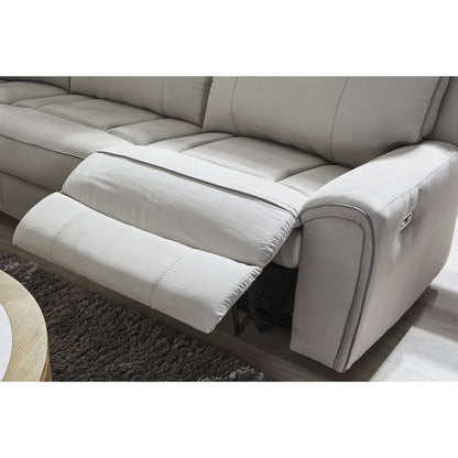 Canapé sectionnel inclinable électrique Signature Design by Ashley Grafton Pike Gray 3 pièces - 116 L x 41 P x 43 H