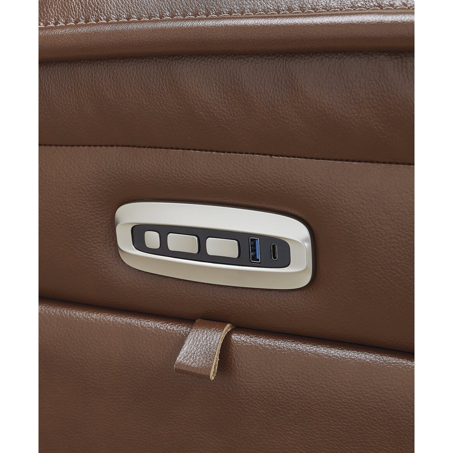 Canapé inclinable électrique Pier Brown Signature Design by Ashley Healy - 89,25 L x 40 P x 42,25 H