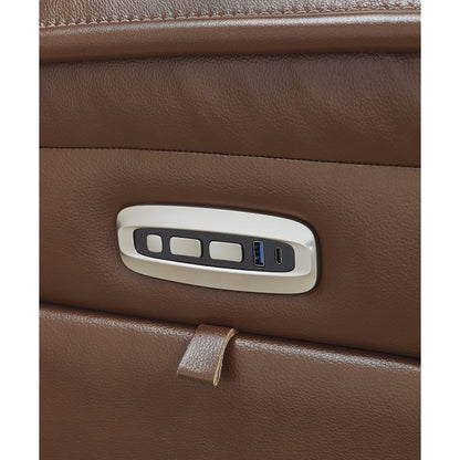 Canapé inclinable électrique Pier Brown Signature Design by Ashley Healy - 89,25 L x 40 P x 42,25 H