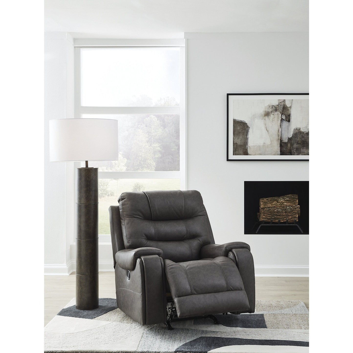 Fauteuil inclinable à bascule gris Signature Design by Ashley MakingMoves