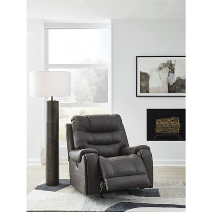 Fauteuil inclinable à bascule gris Signature Design by Ashley MakingMoves