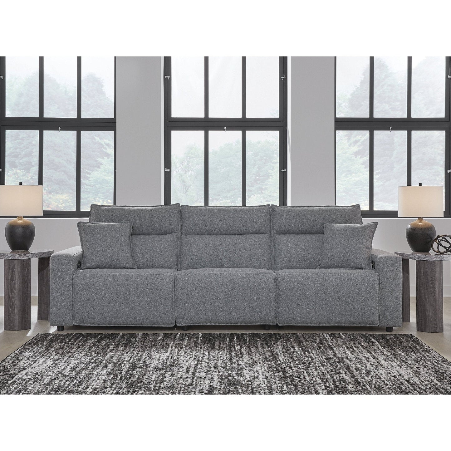 Canapé sectionnel inclinable électrique 3 pièces Signature Design by Ashley Modmax gris - 116 L x 41 P x 41 H