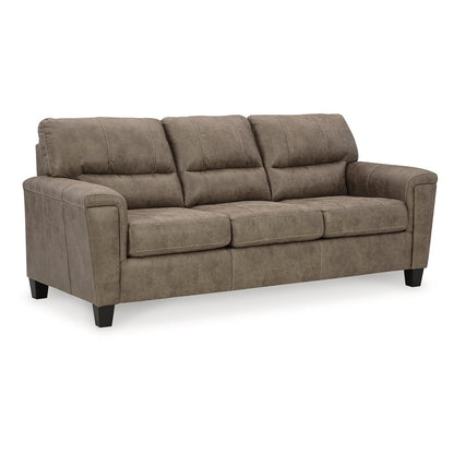 Canapé Signature Design by Ashley Navi marron/beige - 89 L x 38 P x 39 H