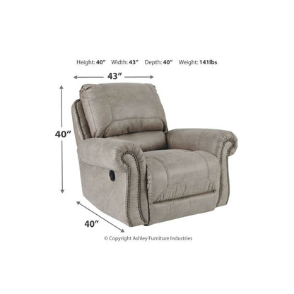 Fauteuil inclinable à bascule gris Signature Design by Ashley Olsberg