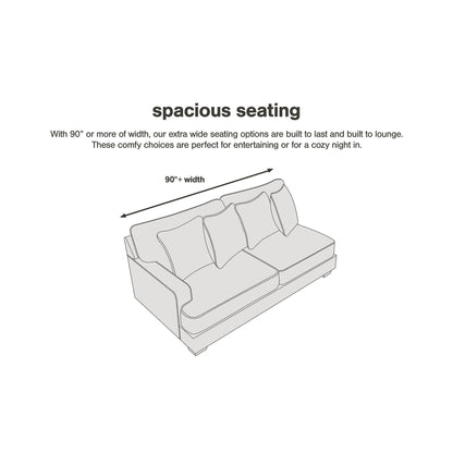 Canapé en acier Signature Design by Ashley Olsberg - 91 L x 38 P x 38 H