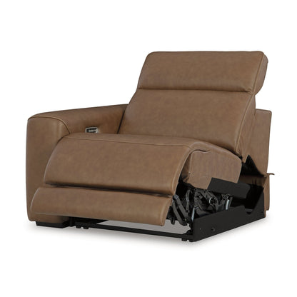 Canapé sectionnel inclinable électrique 3 pièces Signature Design by Ashley Rally-Up Brown - 116 L x 40 P x 34 H