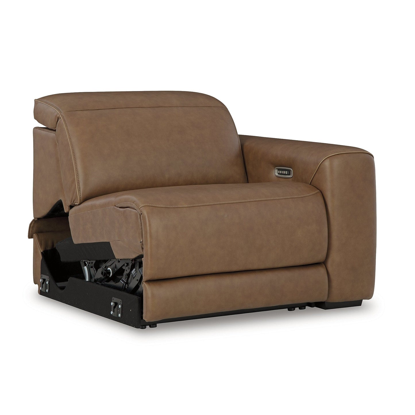 Canapé sectionnel inclinable électrique 3 pièces Signature Design by Ashley Rally-Up Brown - 116 L x 40 P x 34 H