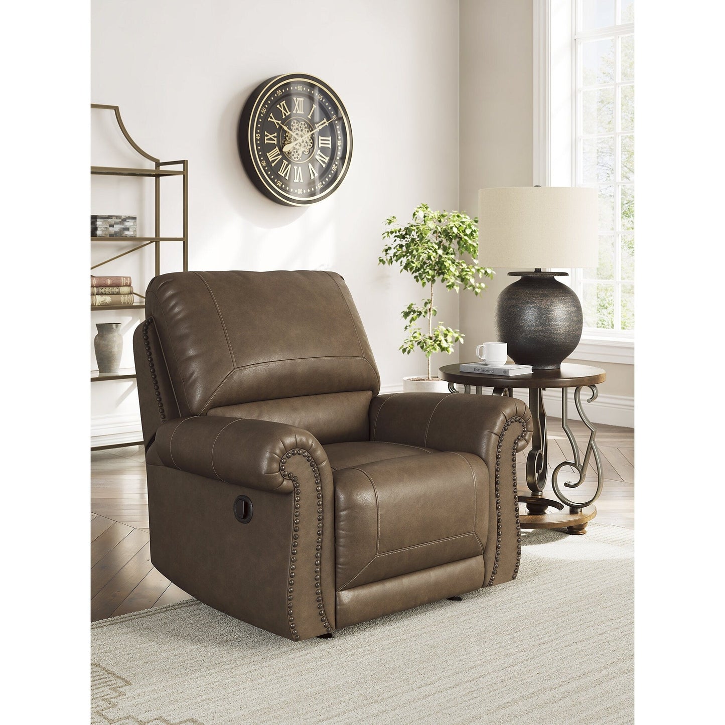 Fauteuil inclinable pivotant Shadsburne marron Signature Design by Ashley