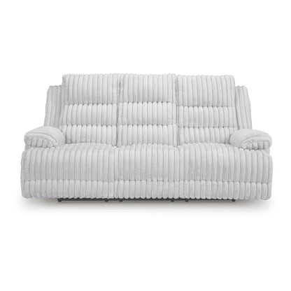 Canapé inclinable électrique blanc Signature Design by Ashley Technique avec table rabattable - 90 L x 42 P x 46 H