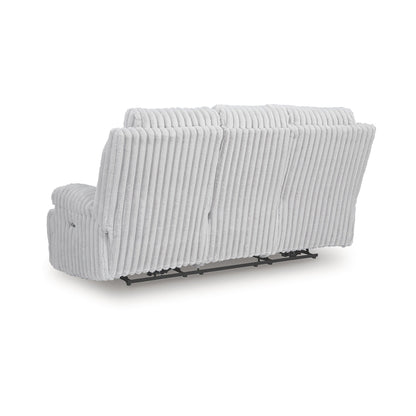 Canapé inclinable électrique blanc Signature Design by Ashley Technique avec table rabattable - 90 L x 42 P x 46 H