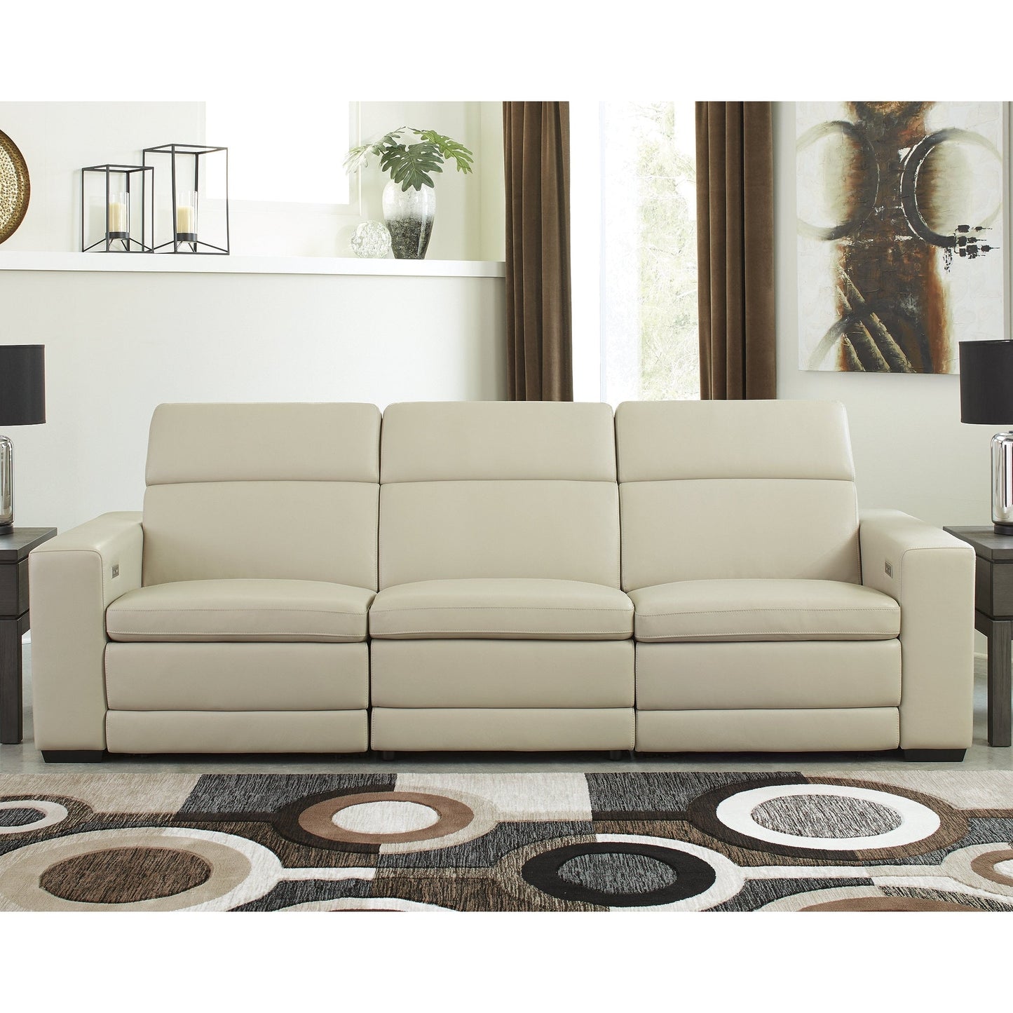 Canapé inclinable électrique Signature Design by Ashley Texline 4 pièces - 93 L x 43 P x 32 H