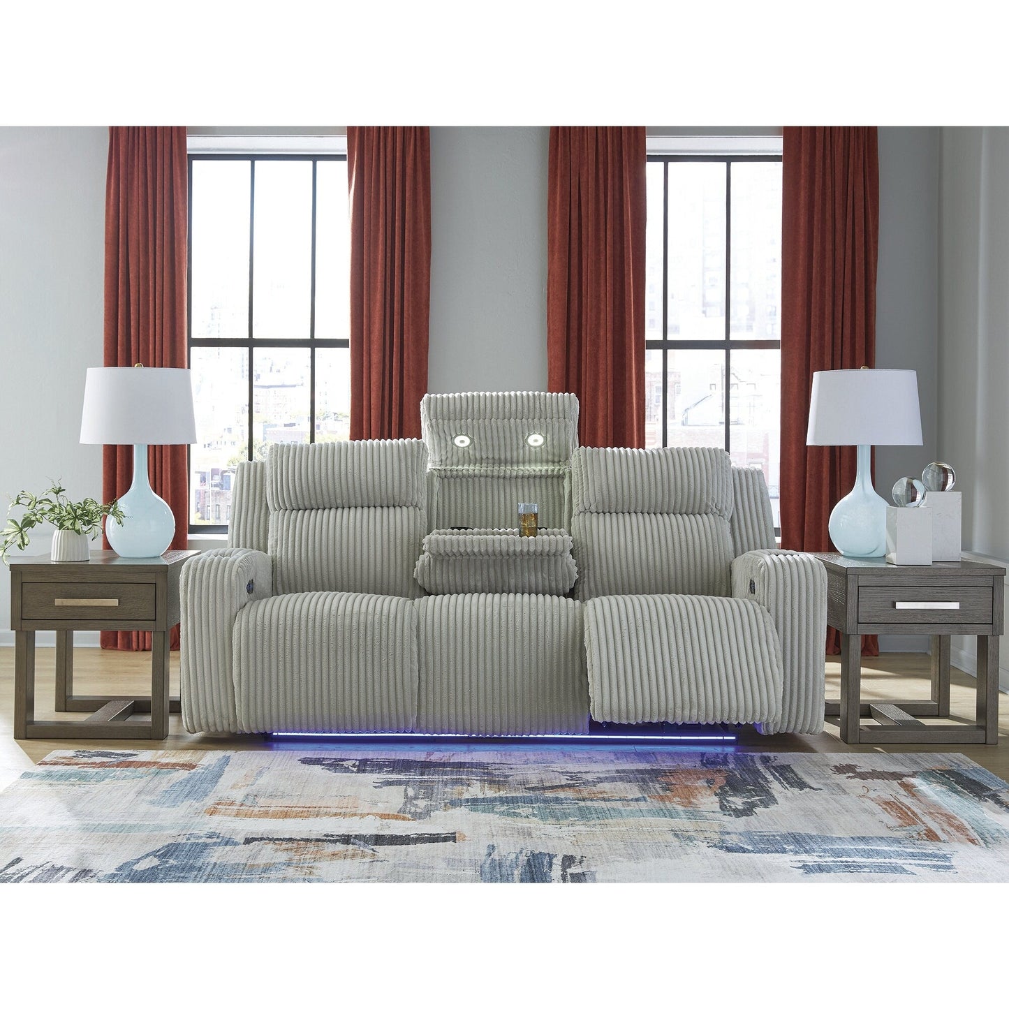 Canapé inclinable électrique TwinBrooke Signature Design by Ashley - 89 L x 44 P x 42 H