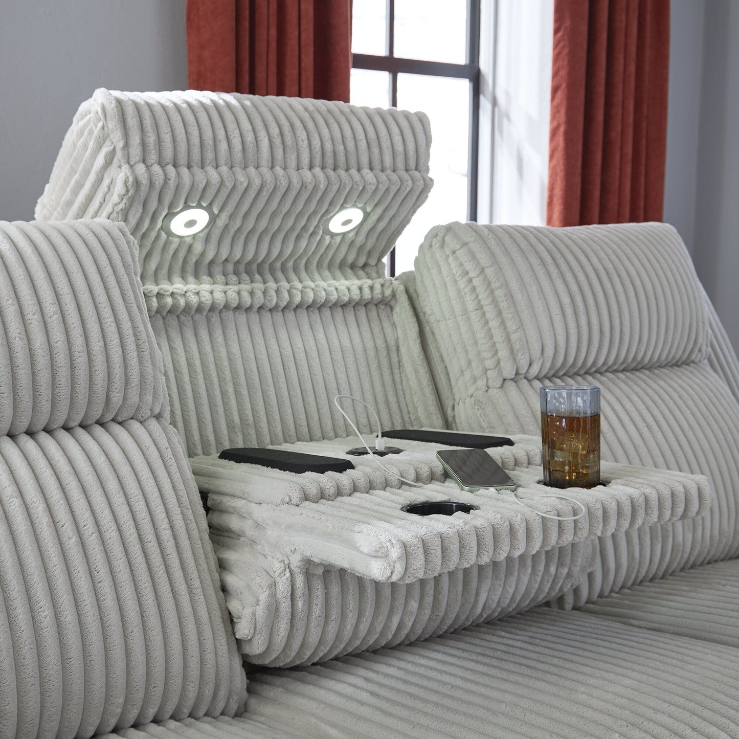 Canapé inclinable électrique TwinBrooke Signature Design by Ashley - 89 L x 44 P x 42 H