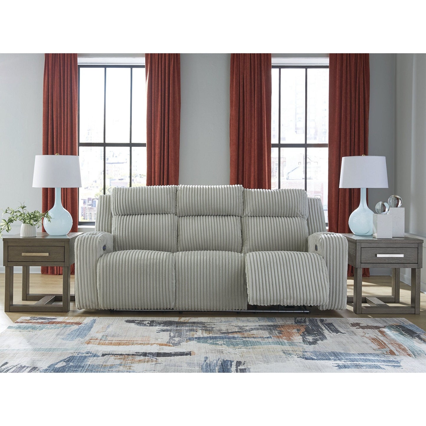Canapé inclinable électrique TwinBrooke Signature Design by Ashley - 89 L x 44 P x 42 H