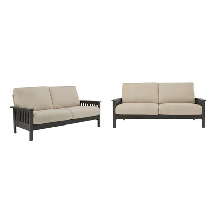 Canapé en bois de style mission Sigulda