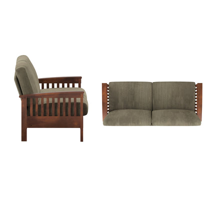 Canapé en bois de style mission Sigulda