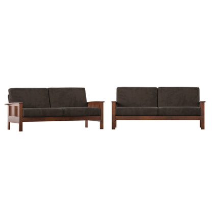 Canapé en bois de style mission Sigulda