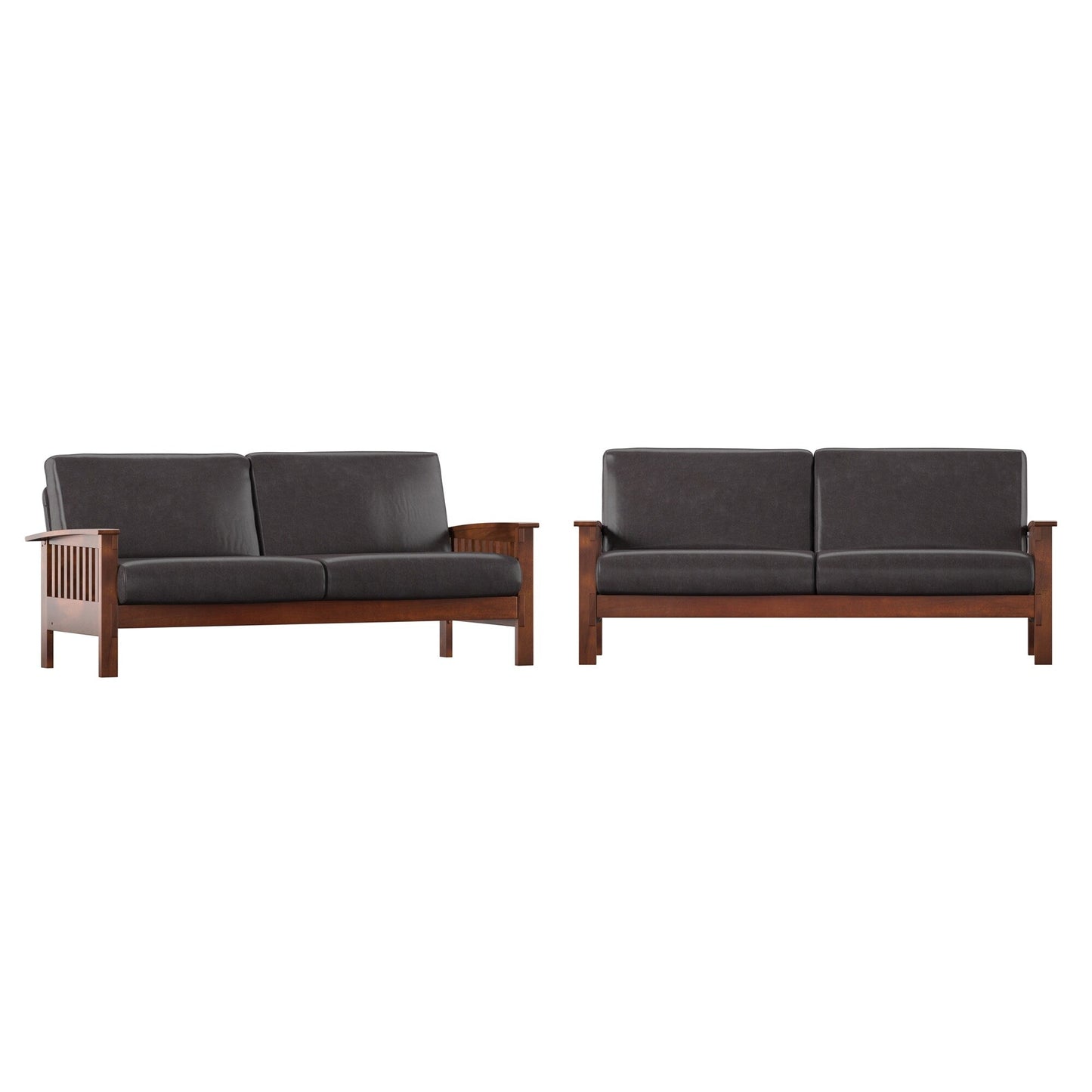 Canapé en bois de style mission Sigulda