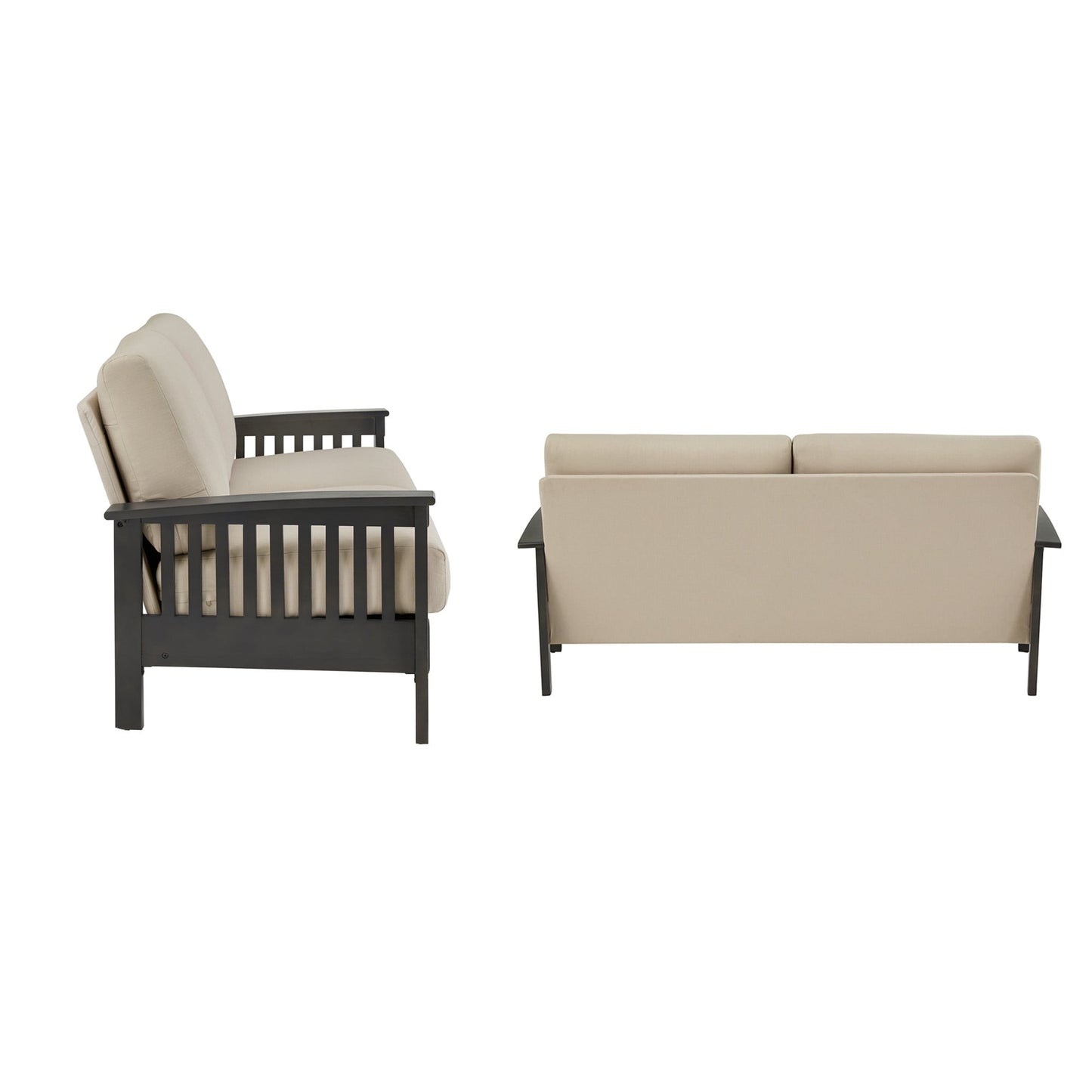 Canapé en bois de style mission Sigulda