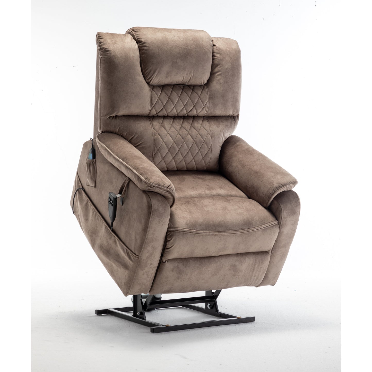 Fauteuil inclinable motorisé silencieux avec inclinaison infinie et télécommande