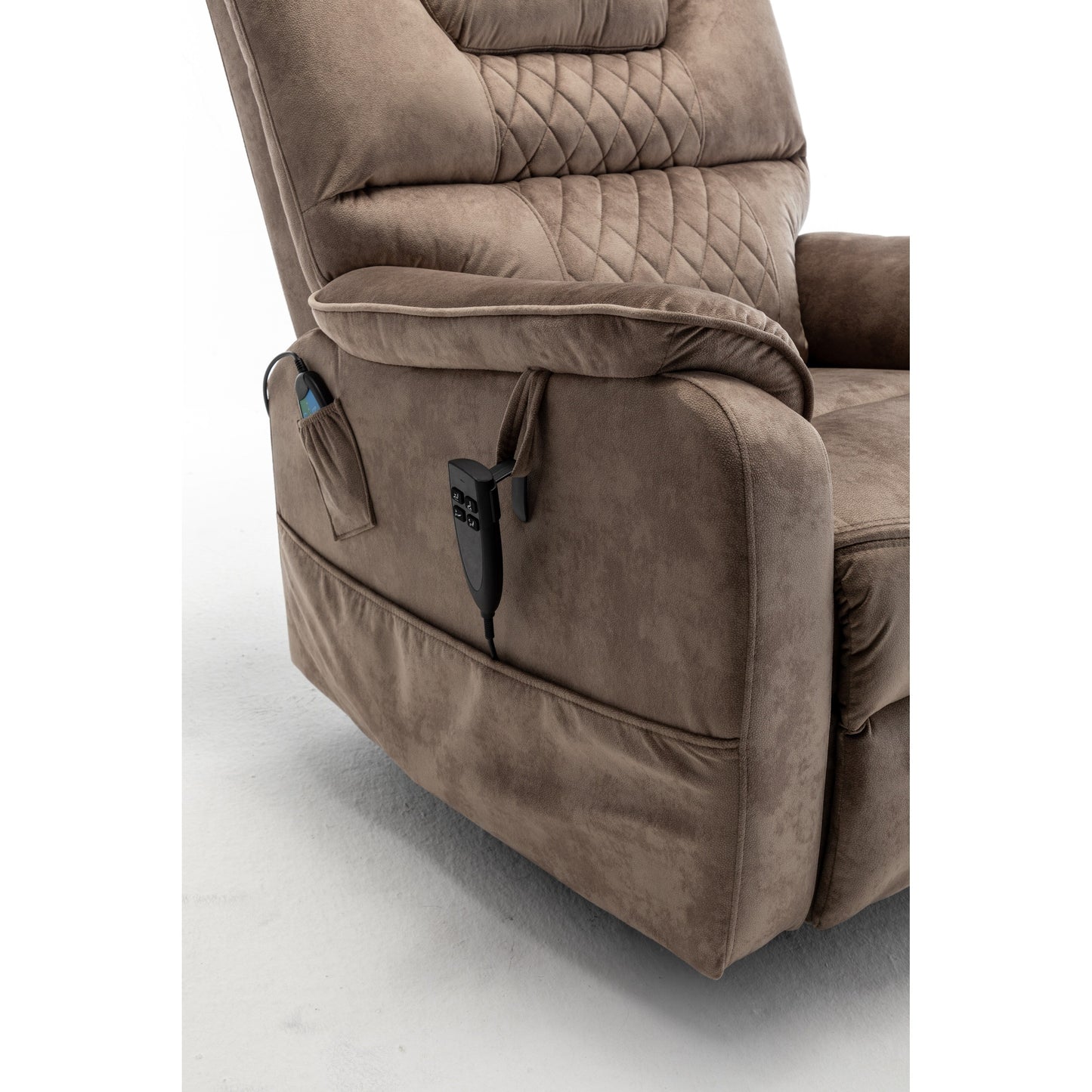 Fauteuil inclinable motorisé silencieux avec inclinaison infinie et télécommande
