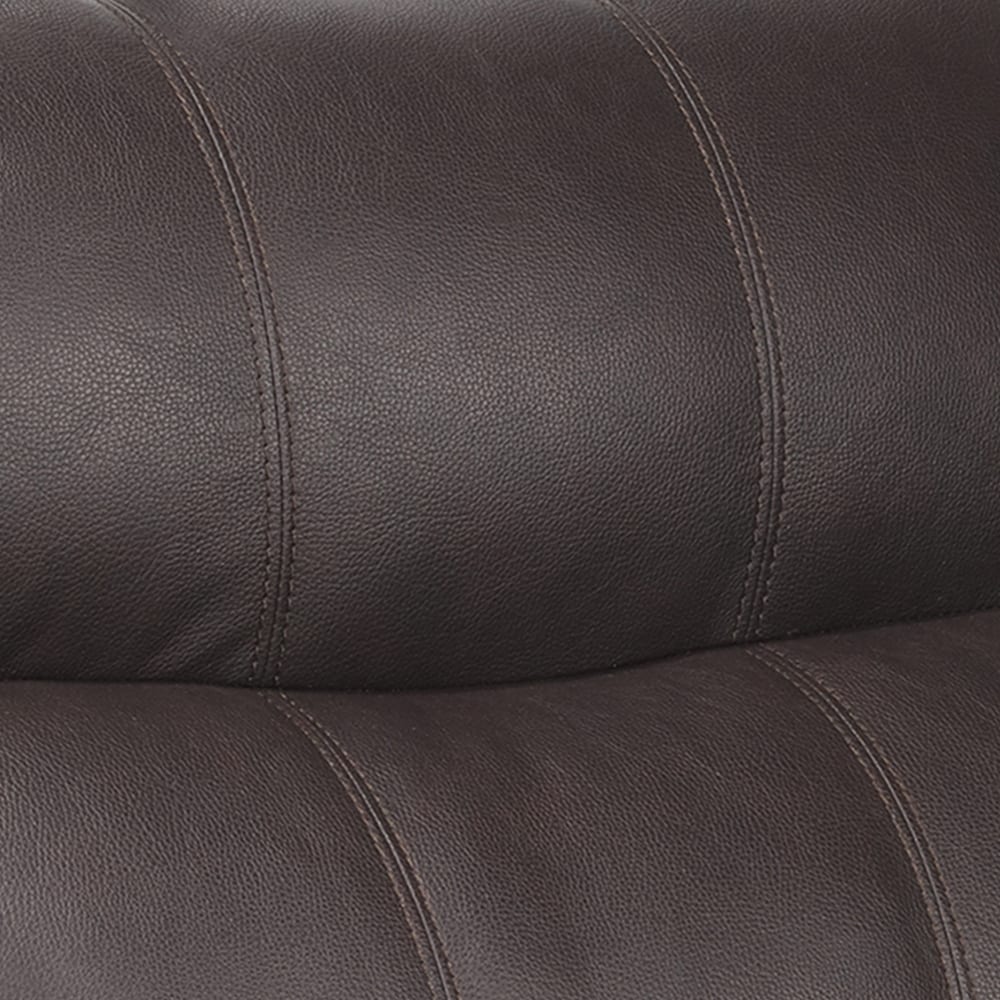 Canapé rembourré en cuir et gel Simon