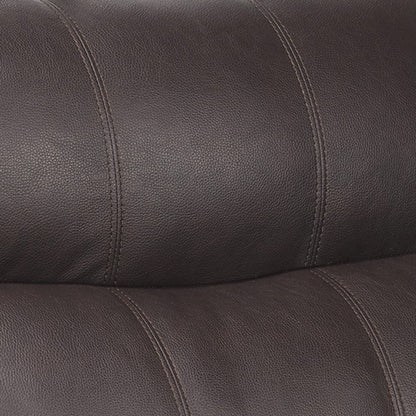 Canapé rembourré en cuir et gel Simon