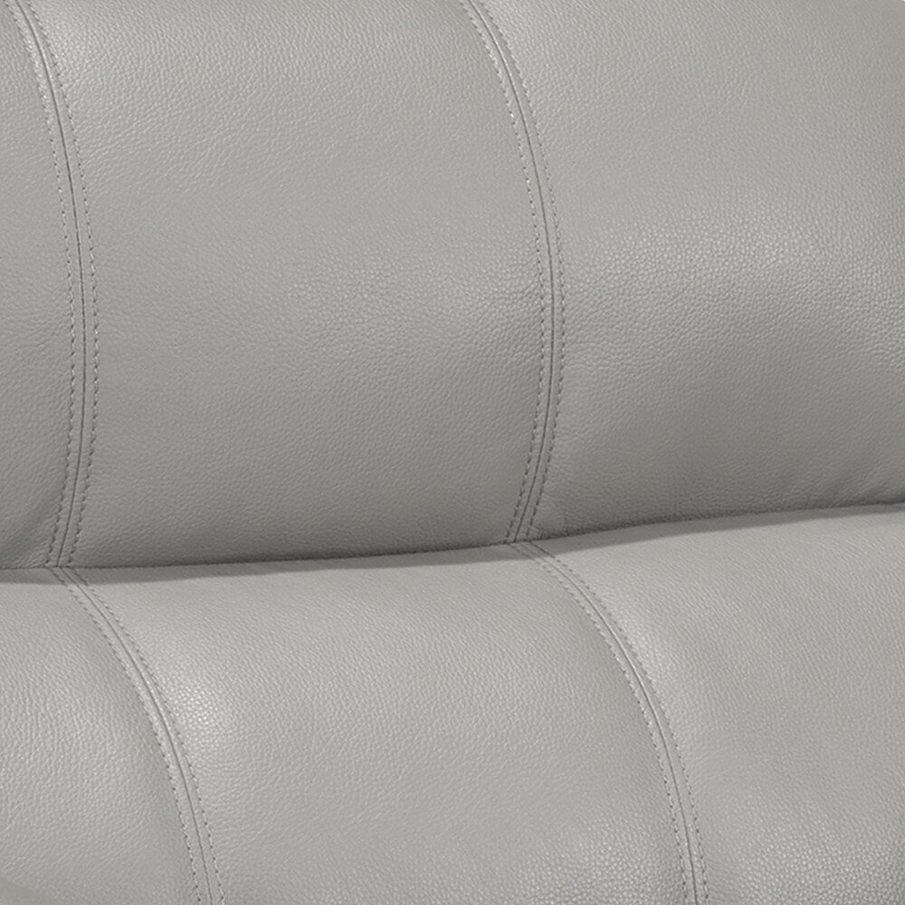 Canapé rembourré en cuir et gel Simon