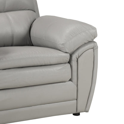 Canapé rembourré en cuir et gel Simon