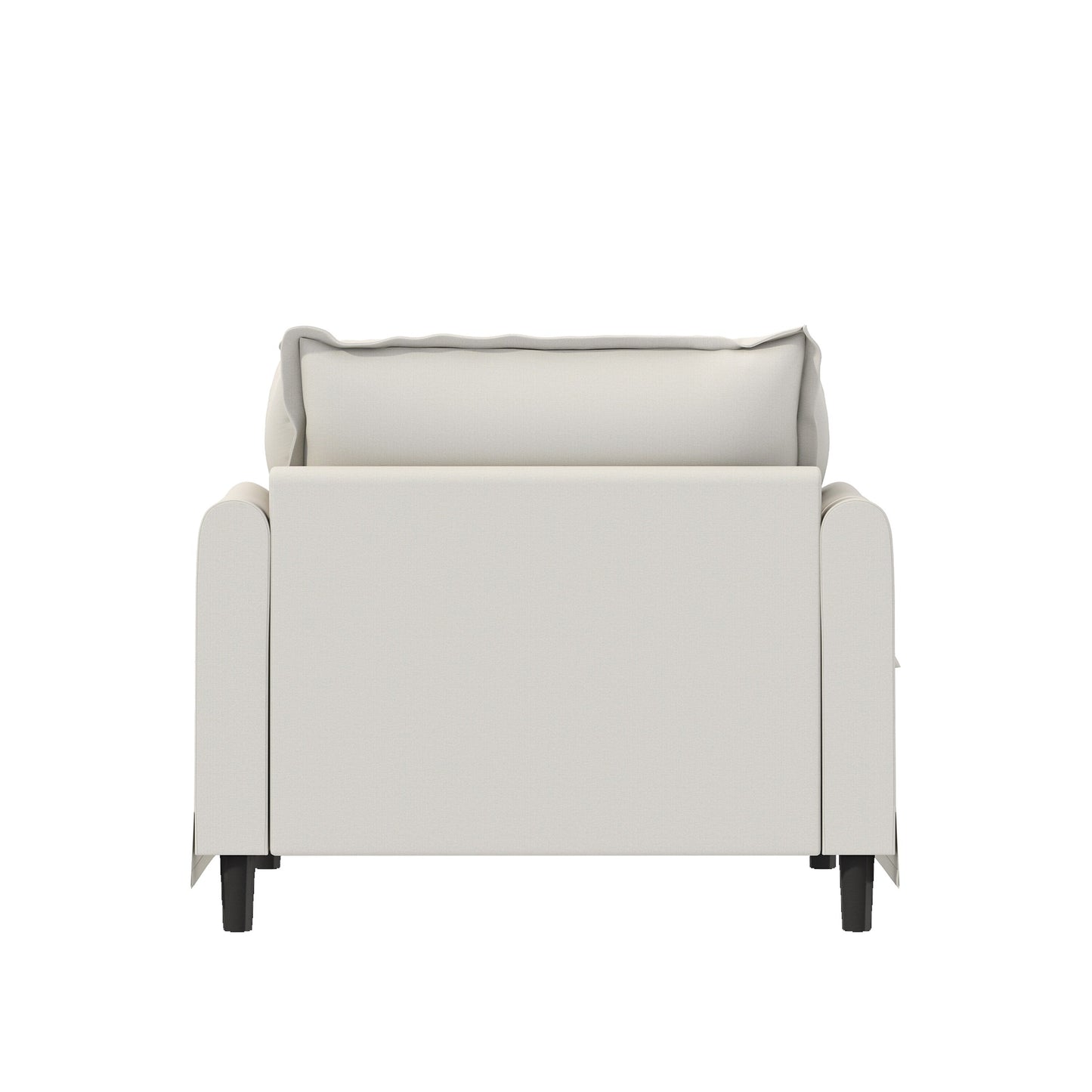 Module de canapé 1 place pour canapé sectionnel modulaire, fauteuil à assise large en chenille avec coussins, canapé 1 place rembourré