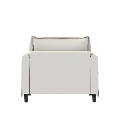 Module de canapé 1 place pour canapé sectionnel modulaire, fauteuil à assise large en chenille avec coussins, canapé 1 place rembourré