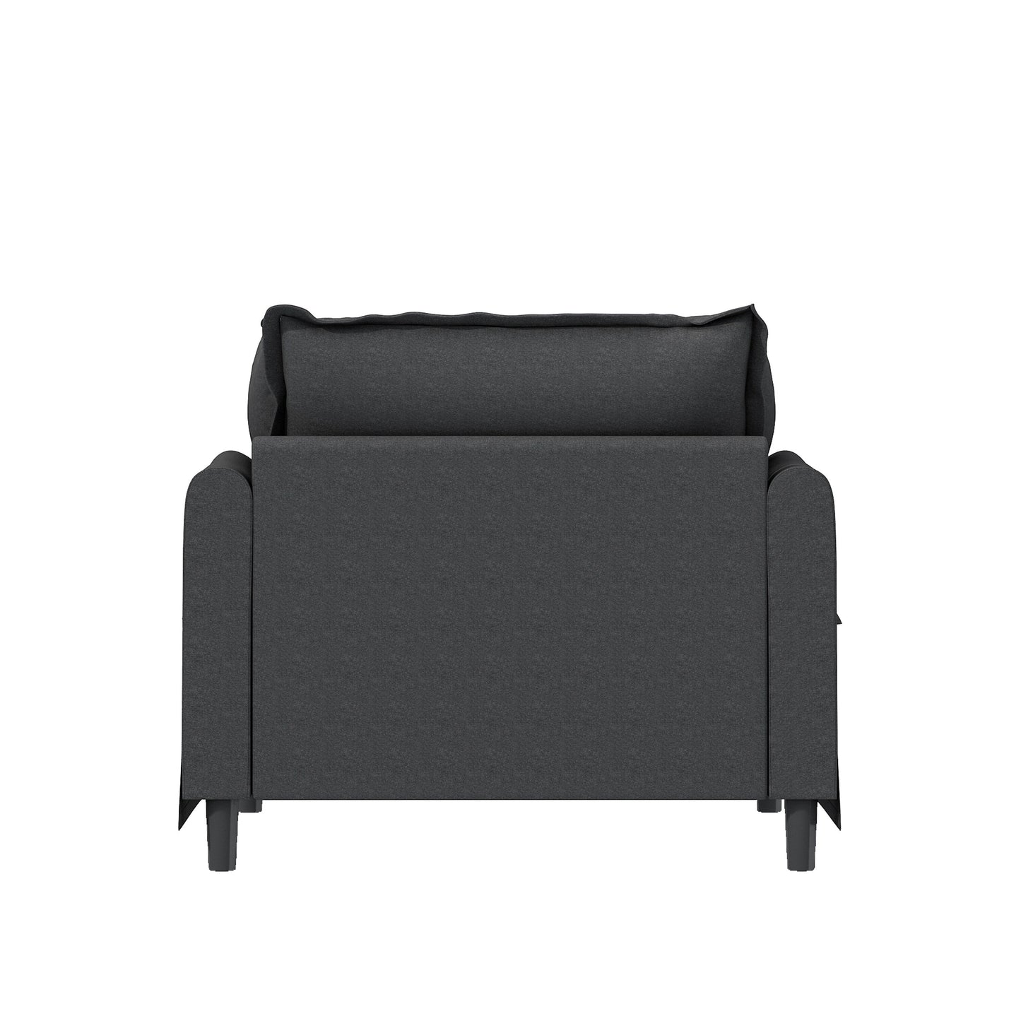 Module de canapé 1 place pour canapé sectionnel modulaire, fauteuil à assise large en chenille avec coussins, canapé 1 place rembourré