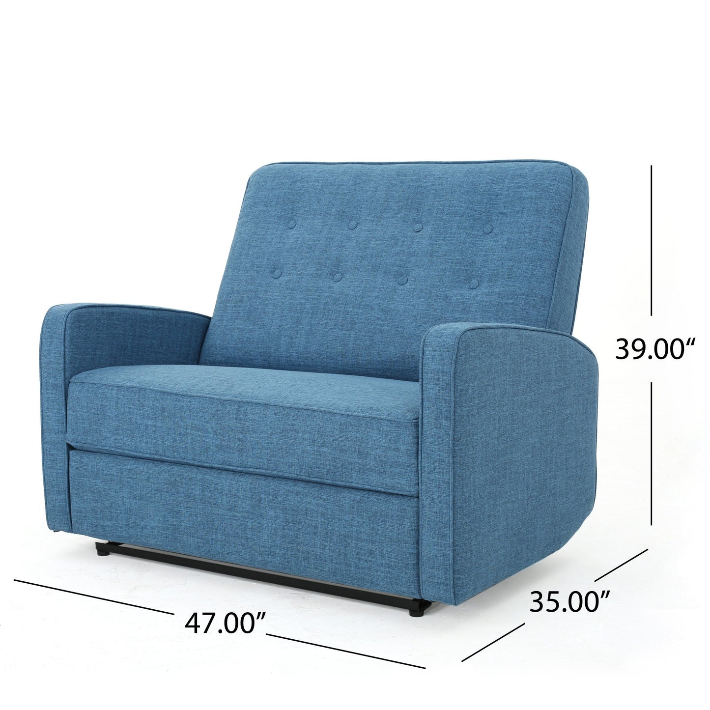 Fauteuil inclinable manuel standard élégant de 47 pouces de large par HarperBright Designs