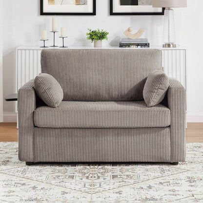 Canapé-lit deux places avec matelas pliable, poche de rangement et deux ports USB - 2 places