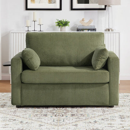 Canapé-lit deux places avec matelas pliable, poche de rangement et deux ports USB - 2 places