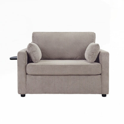 Canapé-lit deux places avec matelas pliable, poche de rangement et deux ports USB - 2 places